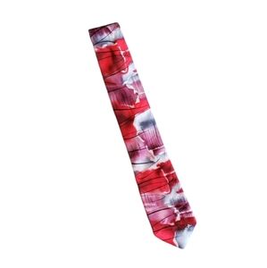 Jerry Garcia J. Garcia 100% Silk Tie Red